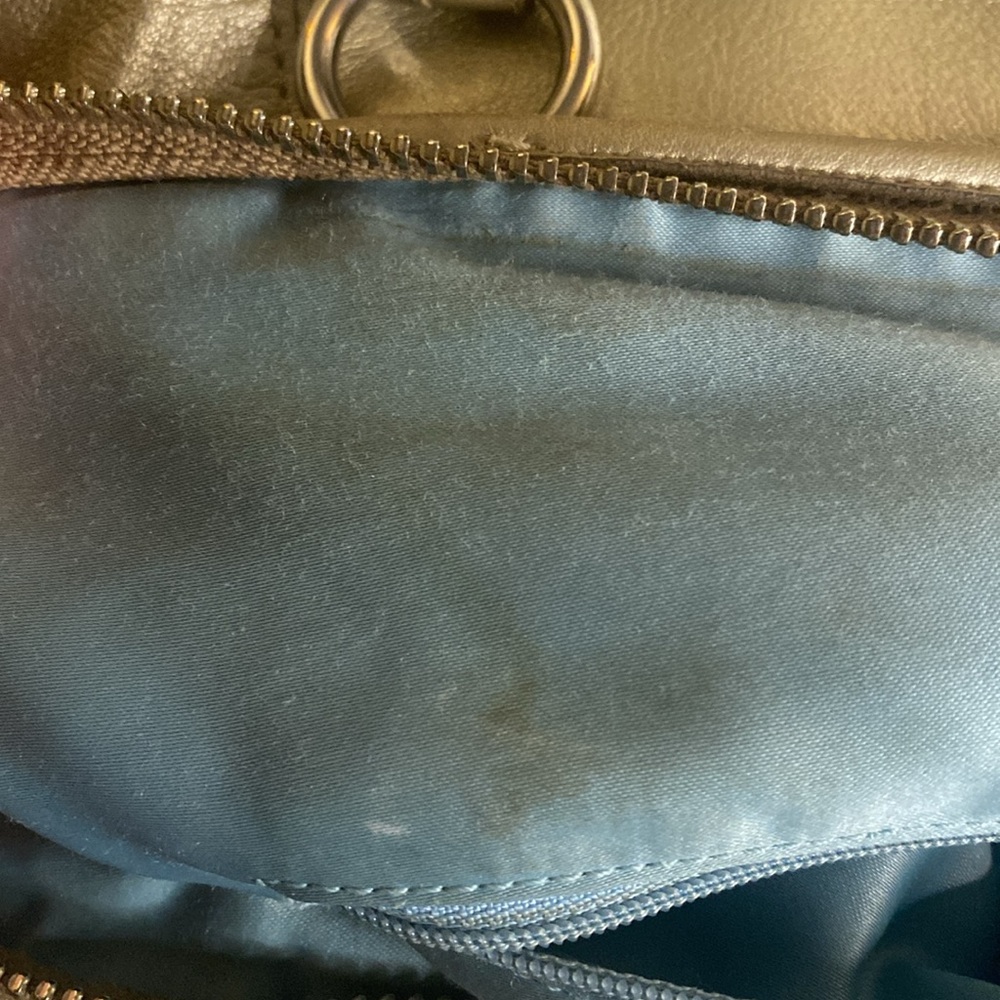 Coach Metallic Gold Leah Tote - Picture 12 of 16